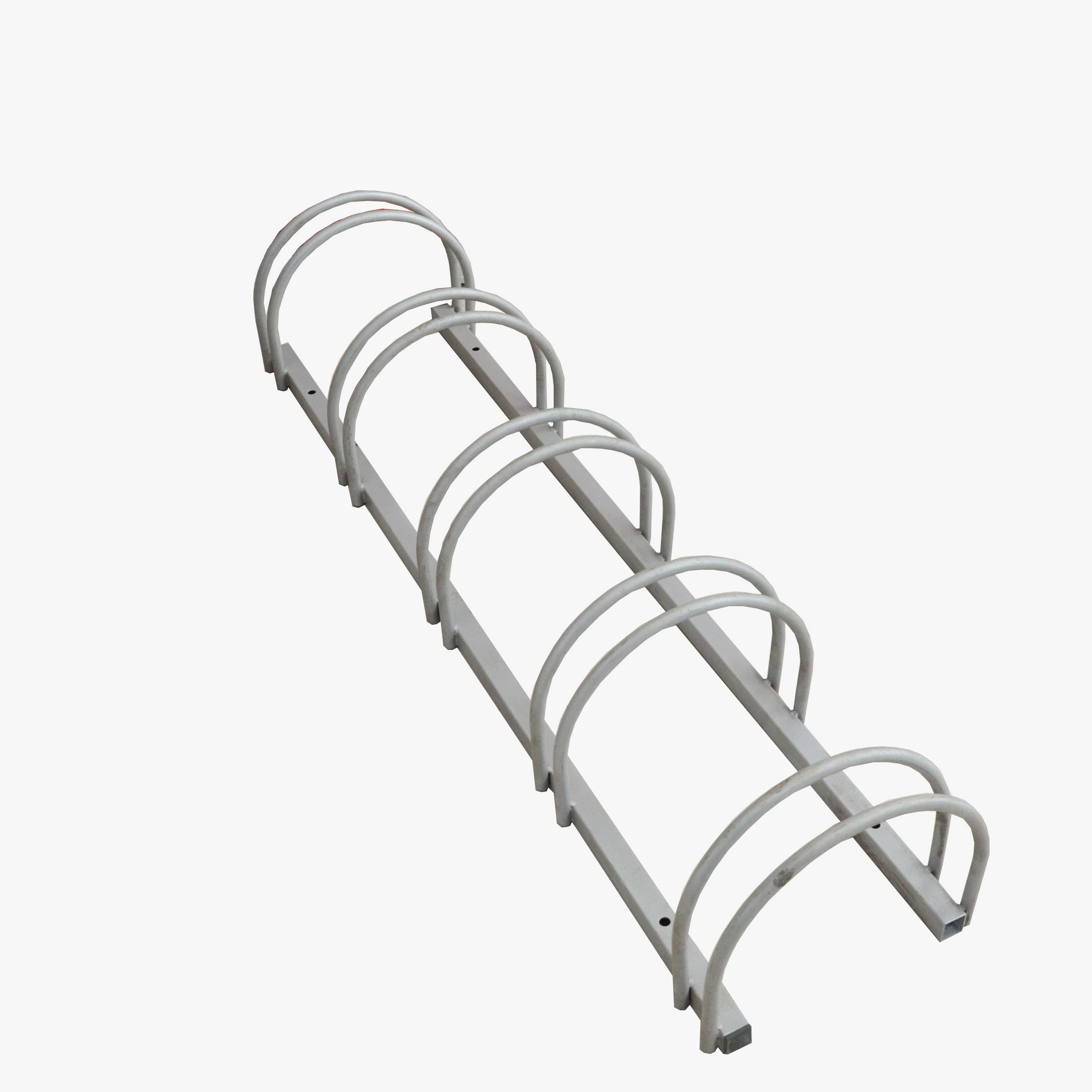 Cavalletto da pavimento argento per bici da esterno multi-capacità per suburbano